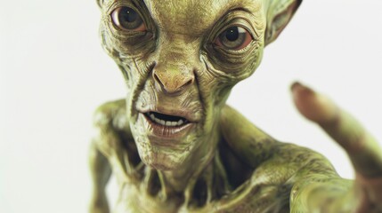 Poster - Detailed view of an alien statue, suitable for science fiction themes