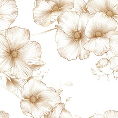 Poster - Vibrant flowers arranged on a clean white backdrop, perfect for any design project