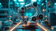 © rorozoa - Industrial robotic arm in a high-tech manufacturing plant