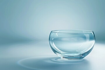 Poster - A glass of water on a table, suitable for various concepts and designs