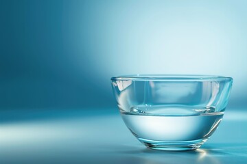 Poster - A glass of water sitting on a table. Suitable for various concepts and designs