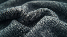 Close-up Of A Gray Woven Fabric.