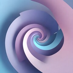 Wall Mural - 3d render of a spiral background