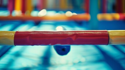 Poster - Gymnastics equipment in an abstract composition   AI generated illustration