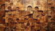 Seamless Symmetry: The Puzzle of Wood Texture. Generative AI