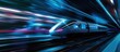 Ultrasonic futuristic bullet train hyperloop with automated steering system that enables fast transportation and autonomy concept
