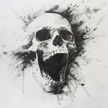 skull, death, vector, head, skeleton, halloween, bone, human, illustration, dead, tattoo, horror, gothic, grunge, anatomy, bones, art, evil, symbol, scary, design, danger, face, black, pirate