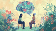 © john - A person receiving support from a mental health professional, mental health