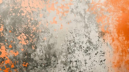 Wall Mural - grungy orange and gray gradient background with grainy noise texture retro abstract design