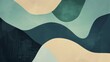 Abstract wave patterns in pastel colors with textural overlay. Modern art background with a minimalist aesthetic.