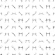 Equine elegance, seamless vector pattern from horse bits