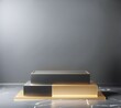Super luxury Gold Podium Background, Product presentation display, shiny showcase pedestal 