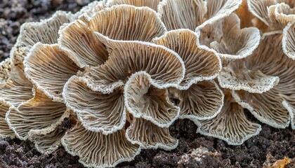 Sticker - structure of the mushroom mycelium of the terrestrial soil