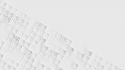 3d background abstract. Satisfying abstract animation.  Motion geometric cubes. 4k seamless looped video.
