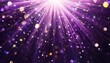vector violet sparkle background with lights and stars