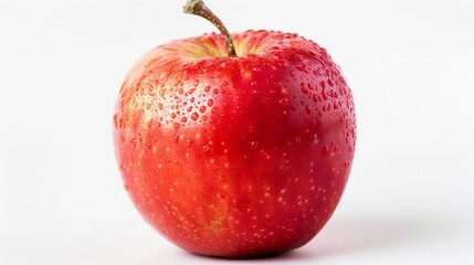 Wall Mural - red apple fruit isolated on white background still life photography