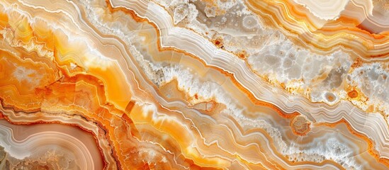 Canvas Print - A detailed view of a large piece of marble featuring an intricate and beautiful pattern