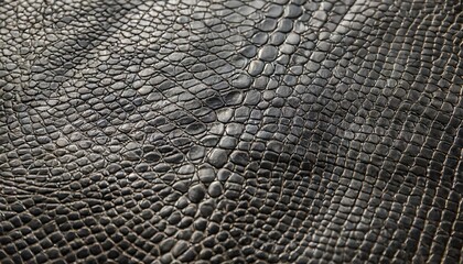 Canvas Print - black crocodile leather texture background ready used us backdrop or products design