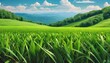 grass field background video game retro graphics background level design trees green grass vintage style scrolling platform levels generated ai