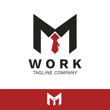 Vector Graphic Design, Letter M Logo, Work Logo Design