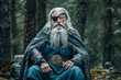 The Norse god Odin, portrait, mythology