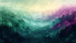 Mystical Mountain Layers in Pastel Hues - Fantasy Landscape Art