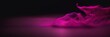 pink and purple soft spotlight on plain black background from Generative AI