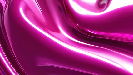 Liquid pink color abstract background metallic aluminum foil 