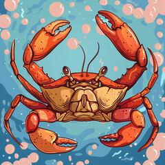 Wall Mural - Crab illustration