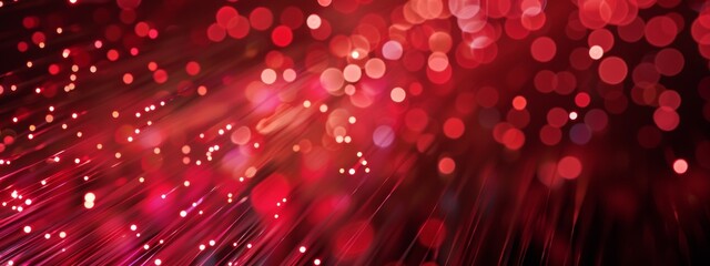 technology red and fiber optic background