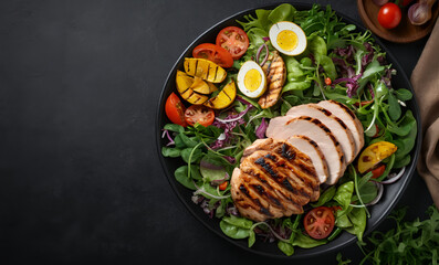 Wall Mural - Marinated grilled healthy chicken breasts