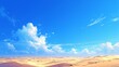 青空と砂漠の風景8