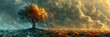 fire in the water,
Climate change conceptual illustration