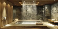 Waterfall Showers In Spa Bathrooms: Install Waterfall Showers In Spa Bathrooms