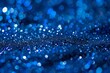Sparkling Blue Glitter Background with Bokeh
