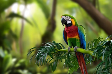 Poster - blue and yellow macaw