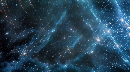 Starry sky with constellations and nebula. Celestial bodies and astronomy concept. High-quality image suitable for educational content, posters, and cosmic-themed designs.