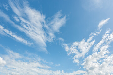 Wall Mural - beautiful blue sky with white clouds