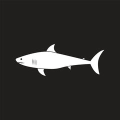 Sticker - icon shark vector