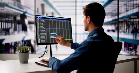 Poster - Gantt Project Management Chart Software