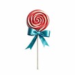 Multi-colored round lollipops, candies, caramels, generated  ai