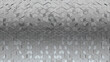 © RocknRoller Studios - Polished Tiles arranged to create a 3D wall. Diamond Shaped, Luxurious Background formed from Silver blocks. 3D Render