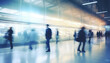 © terra.incognita - Blurred people at airport or subway in a hurry