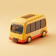 3D Clay of bus transportation