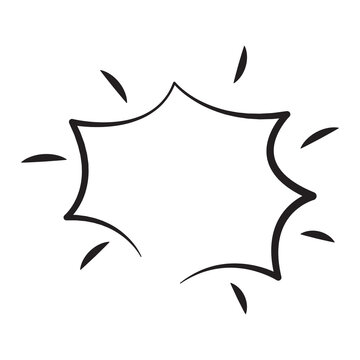 bubble text element with transparent background