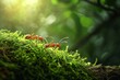 Resilient Ant forest insect. Earth animal macro. Generate Ai