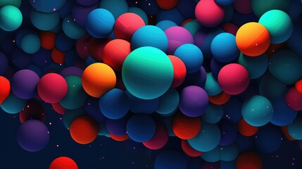 Background color geometric balls. Vector illustration