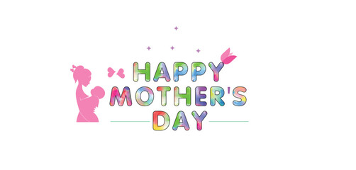 Wall Mural - Celebrate Mom with Stunning Illustrations on Mothers Day