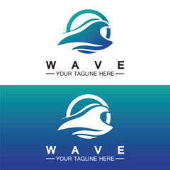 Wall Mural - Wave symbol vector illustration design