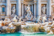 Trevi Fountain, iconic landmark in the centre of Rome, Italy